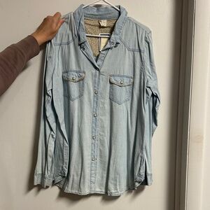 Japna Light Blue Denim Blouse